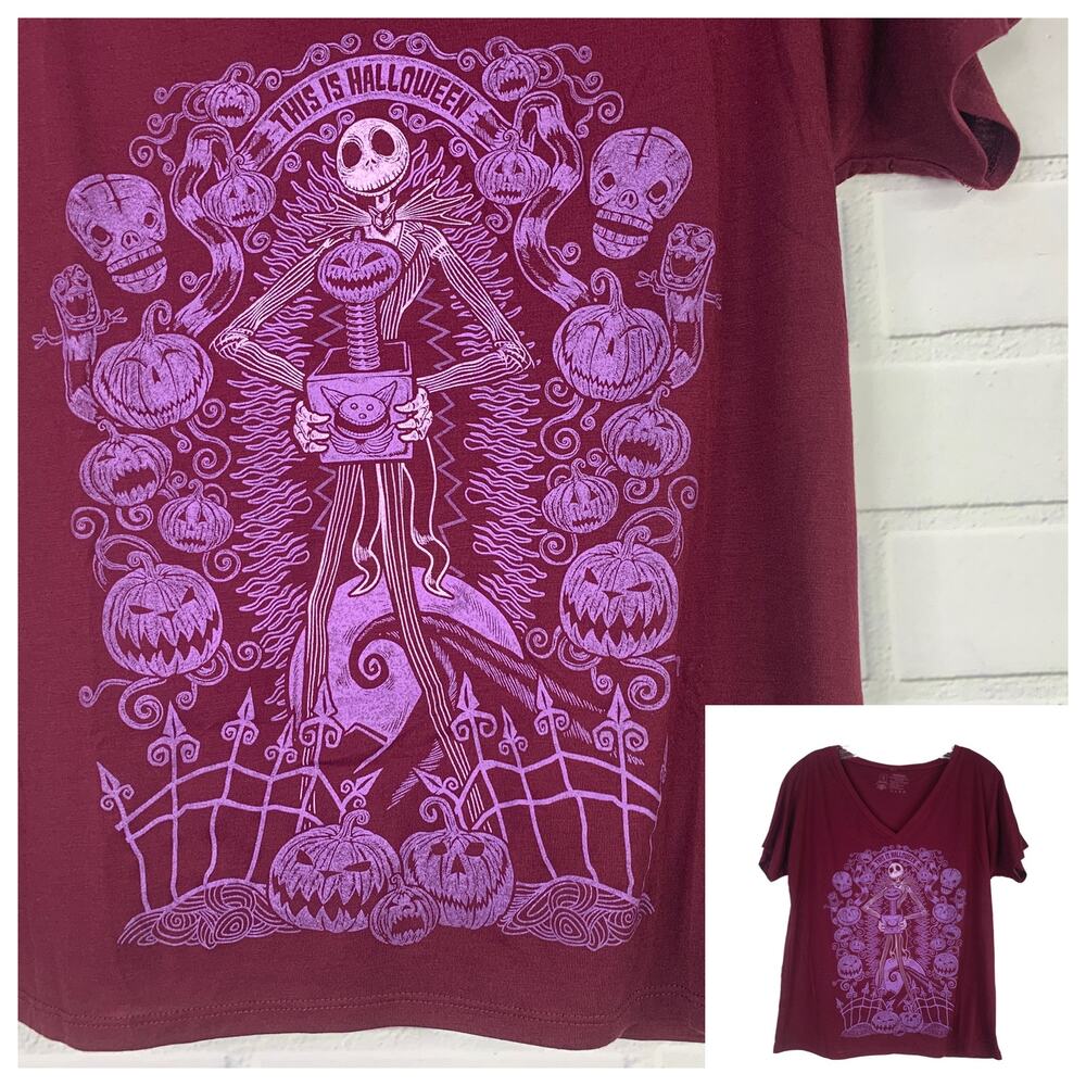Tee Villain tshirt Nightmare Before Christmas Jack Skellington women small